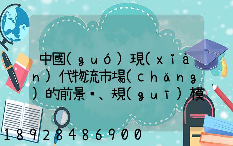 中國(guó)現(xiàn)代物流市場(chǎng)的前景、規(guī)模以及成就。